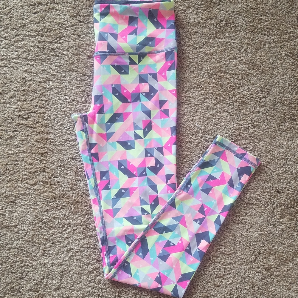 Victoria's Secret Neon Geo Leggings